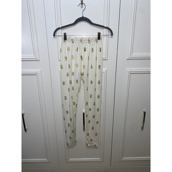 Simply Southern Girl's Ivory Pineapple Casual Soft Pajama Lounge pants‎ - Picture 1 of 5